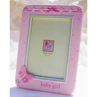 嬰兒相架 - 淺粉紅 - 小蝴蝶 (5x7)